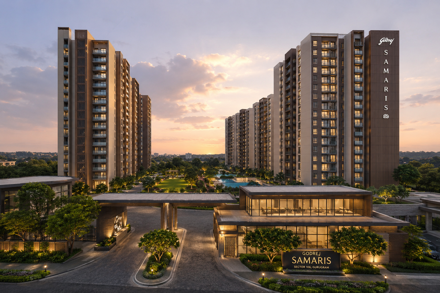 Aravalli views from Godrej Samaris